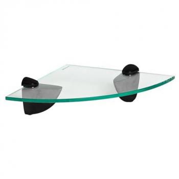 20cm Floating Glass Shelf for Bathroom Corners