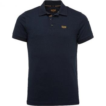 PME Legend Herren Poloshirt Dunkelblau mit Label-Detail, Größe XL