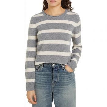 Tommy Hilfiger Strickpullover mit Logo-Stitching, Größe L