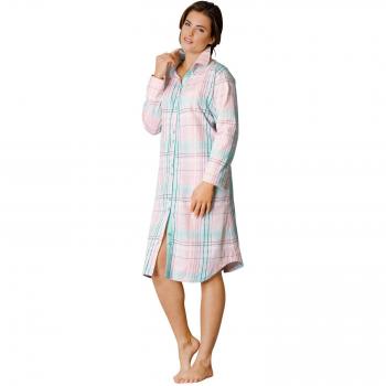 Hajo Nachtkleid Rosa/Mint Größe 36/38