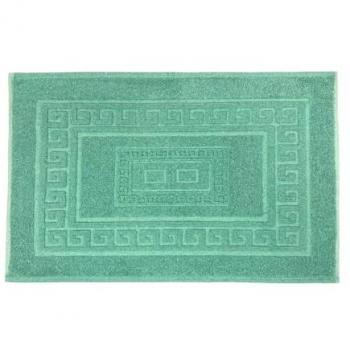 Tappeto da Bagno 60×180 cm – Tinta Unita Verde, Super Assorbente in Cotone con Spugna a Grana Fine
