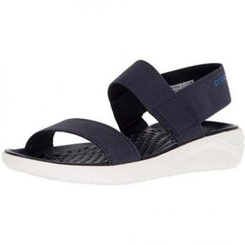 Damen-Sandale Zehentrenner Croc’s – Weiß, Marine/Blanc 462, EU 41/42
