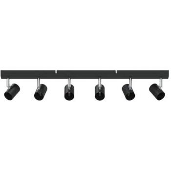 Applique de plafond noire 73 x 6.5 x 11.5 cm