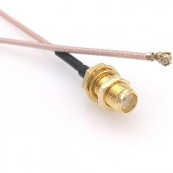 Kit de 10 Adaptadores SMA Hembra a uFL/uFL/IPX/IPEX 20cm