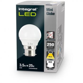 Integral LED B22 3.5W Warm White Bulb