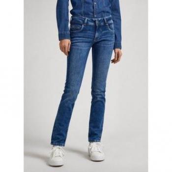 Vaquero recto de mujer con cremallera Pepe Jeans