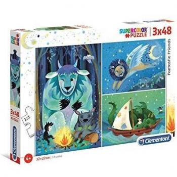 Puzzle Triple Amis Fantastiques 48 pièces