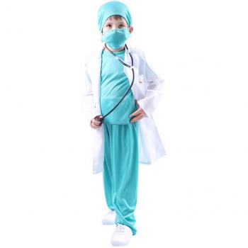 Uniforme de Cirujano Pediátrico Dr. Hospital Niño Halloween Cosplay Disfraz