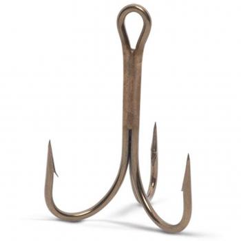 VMC O'Shaughnessy Treble Hook Bronze (100 pcs, Size 8)