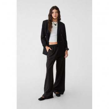 Stradivarius Flowing Black Trousers S
