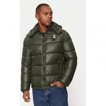 KARL LAGERFELD Modische Daunenjacke 505022 544590 Grün Slim Fit