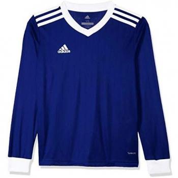 Adidas Long Sleeved TABELA 18 JSY L Herrenshirt, Dunkelblau/Weiß
