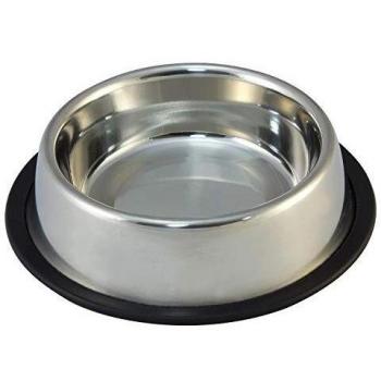 Aquarium‑Tafel‑Napf „Aquarion“ – 450 ml, 20 cm, rostfreier Stahl, Anti‑Rutsch‑Oberfläche