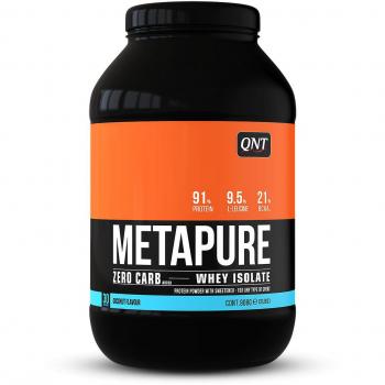 QNT Metapure Zero Carb Suero de Leche Aislado Sabor Coco 908g