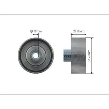 Caffaro V-Ribbed Deflection Pulley