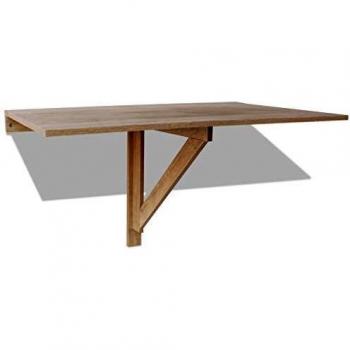 VidaXL Oak Folding Wall Table 100x60 cm