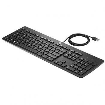 Teclado Húngaro HP 803181-211: USB, diseño delgado, negro, Windows