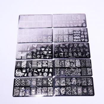 Geometric Nail Art Stamping Plates Set