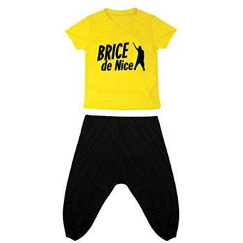 Déguisement Brice de Nice™ Adulte Jaune S/M