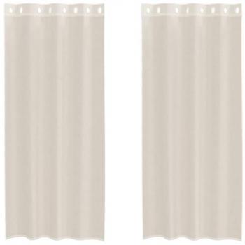 Voile Tende a 2 Occhielli Crema 140x225 cm