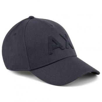 Casquette EAX Noir – Logo Maxi, Taille Unique