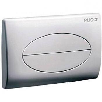 Placca Ovale Cromata con Telaio Mod. Sara per Cassetta Bagno