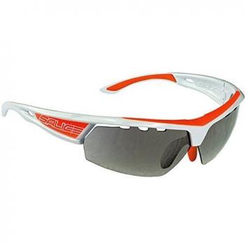Salice 005 CRX B White/Orange/Red Men's Sunglasses with Grey Lens Large