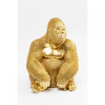 Gold Decorative Gorilla 76cm H x 60cm W x 55cm D