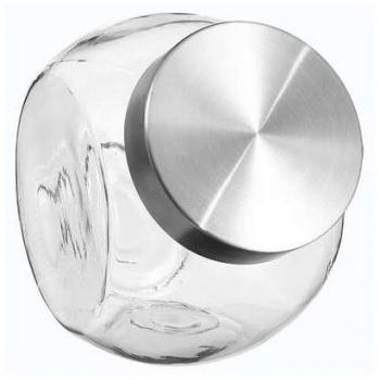Barattolo in vetro con coperchio in acciaio inox 2,1l