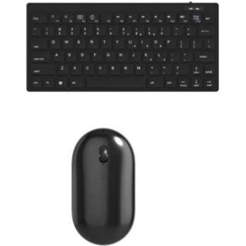 Quiet Wireless Keyboard and Mouse Combo 2.4GHz (Black)