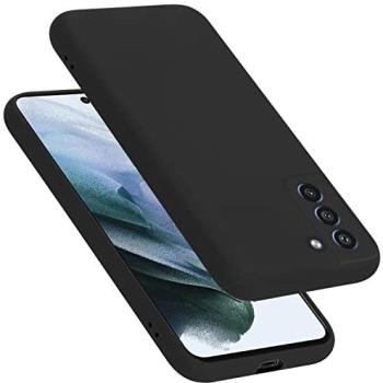 Cadorabo – TPU‑Liquid‑Silicone Smartphone Cover, Samsung S21 FE, Schwarz