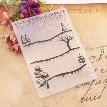 ZFPARTY Snow Embossing Templates