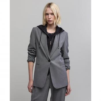 Ikks Blazer mit Chevron-Muster