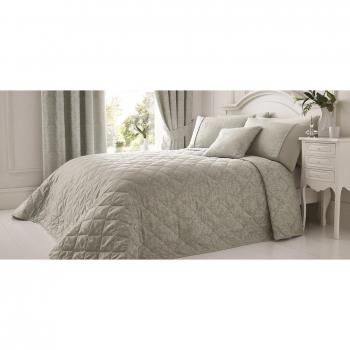 Tranquil Laurent Jacquard Bedspread, Rope Detail – Silver