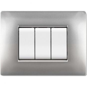 Placca Living Q in Alluminio CH.3P