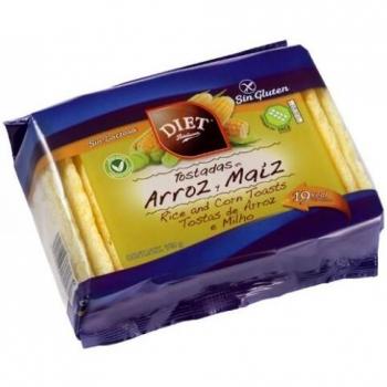 Tostadas de Arroz y Maíz Sin Azúcar