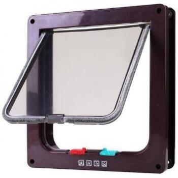 4-Way Security Flap Pet Door for Small Pets