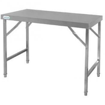 Vogue Stainless Steel Folding Table, Dimensions: 900x1200x600mm, Model: CB905
