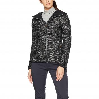 Weiche Wolljacke für Damen – Schwarz – 44