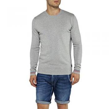 Pull Replay Uk4104.000.g22582 Homme Gris