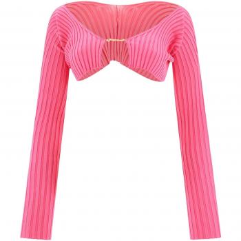 Cardigan Jacquemus la Maille Pralu Femme Fuchsia Taille 36