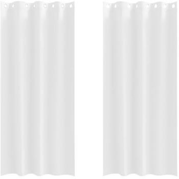 Rideaux occultants 2 pièces blanc pur 260 x 140 cm
