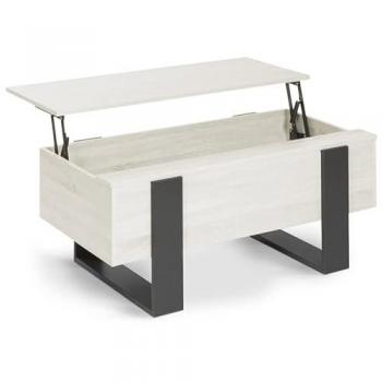 Table Basse Relevable Rectangulaire Phoenix en Bois Gris
