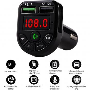 BTE5 Bluetooth Car FM Transmitter