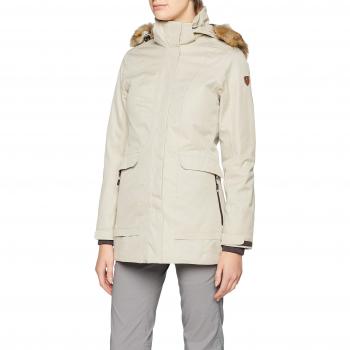 CMP Damen Eco Fell PFC-frei wattierte Parka-Jacke für Frauen in Beige Farbe