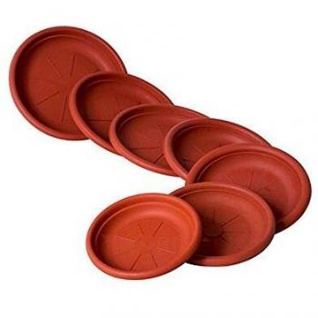 Plato para macetas terracota 39x5,5 cm resistente y compatible con maceta Wolfpack