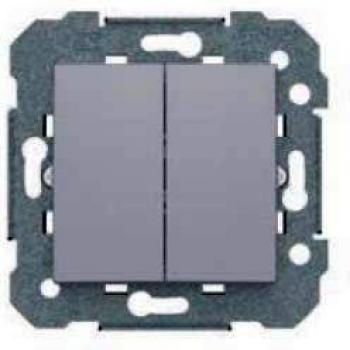 Interruttore Doppio 10A Argento BJC Viva 23509-PL