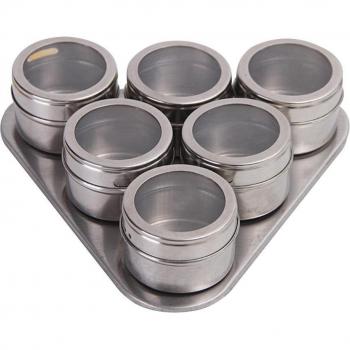 Stainless Steel Magnetic Spice Jars