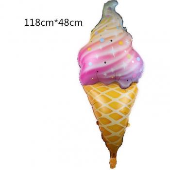 Globo de aluminio con forma de cono de helado