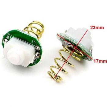 Gold-Plated ClickSwitch for T6/U2/L2 LED Torches – 17/20/22mm